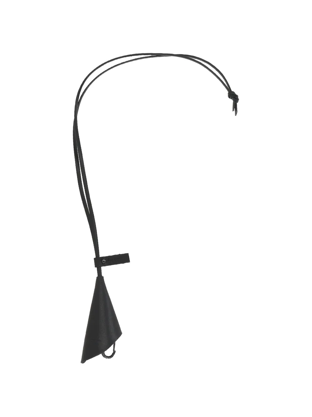 Discord Yohji Yamamoto conical leather keychain - Schwarz