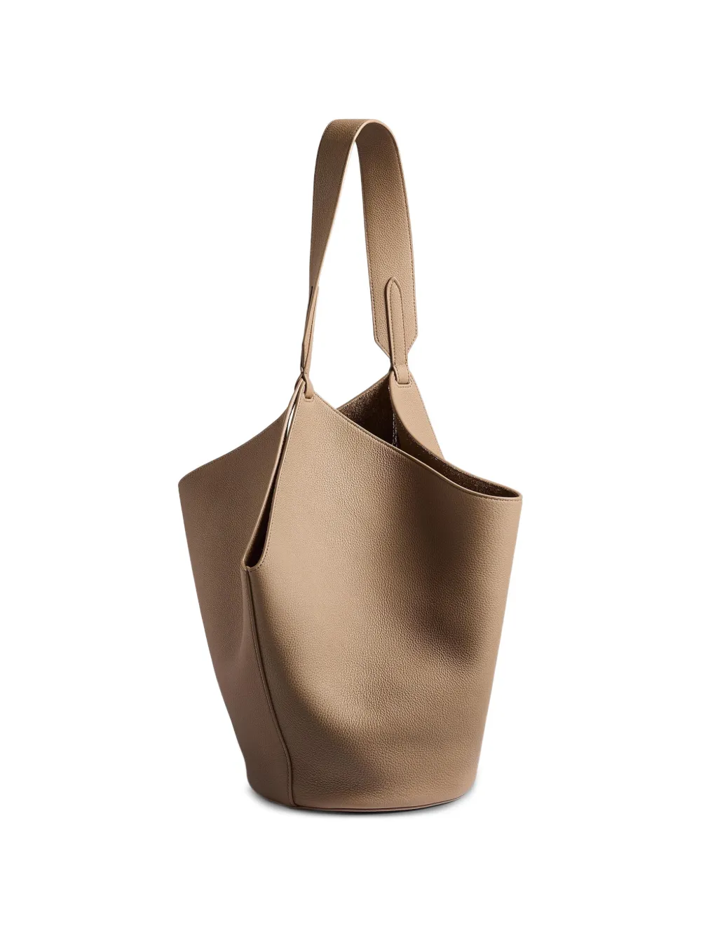 KHAITE Lotus kleine shopper Beige
