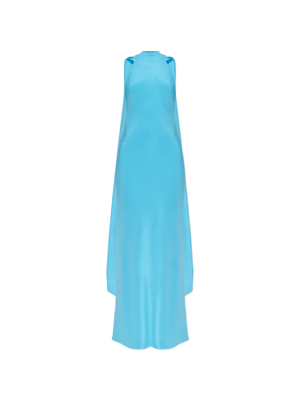 Cult Gaia Doe halterneck draped-panel dress - Blu