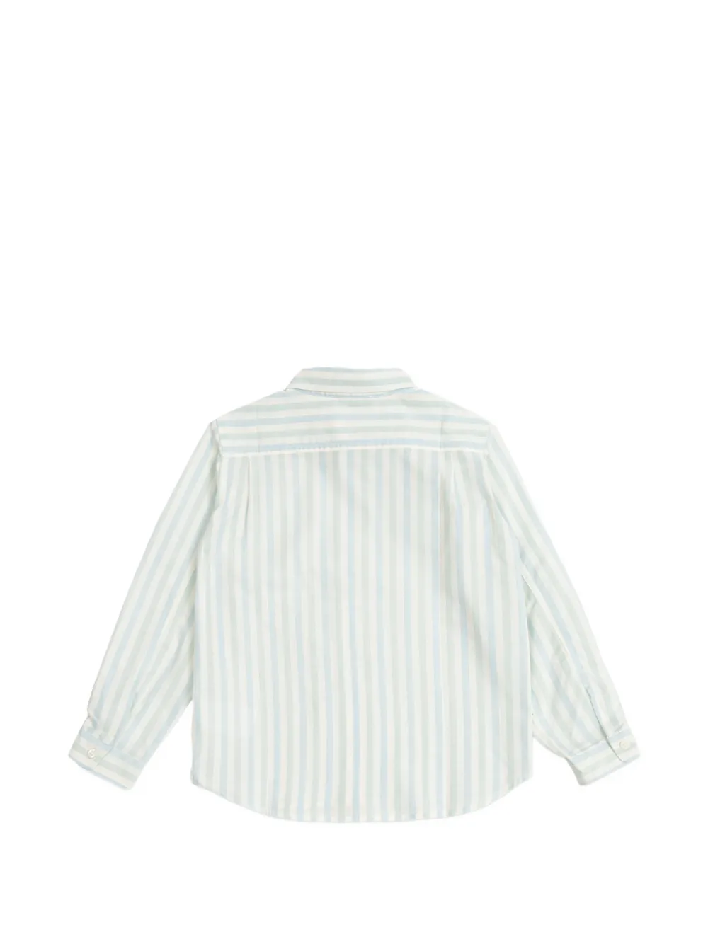 Bonpoint Linton katoenen shirt met verticale streep Wit