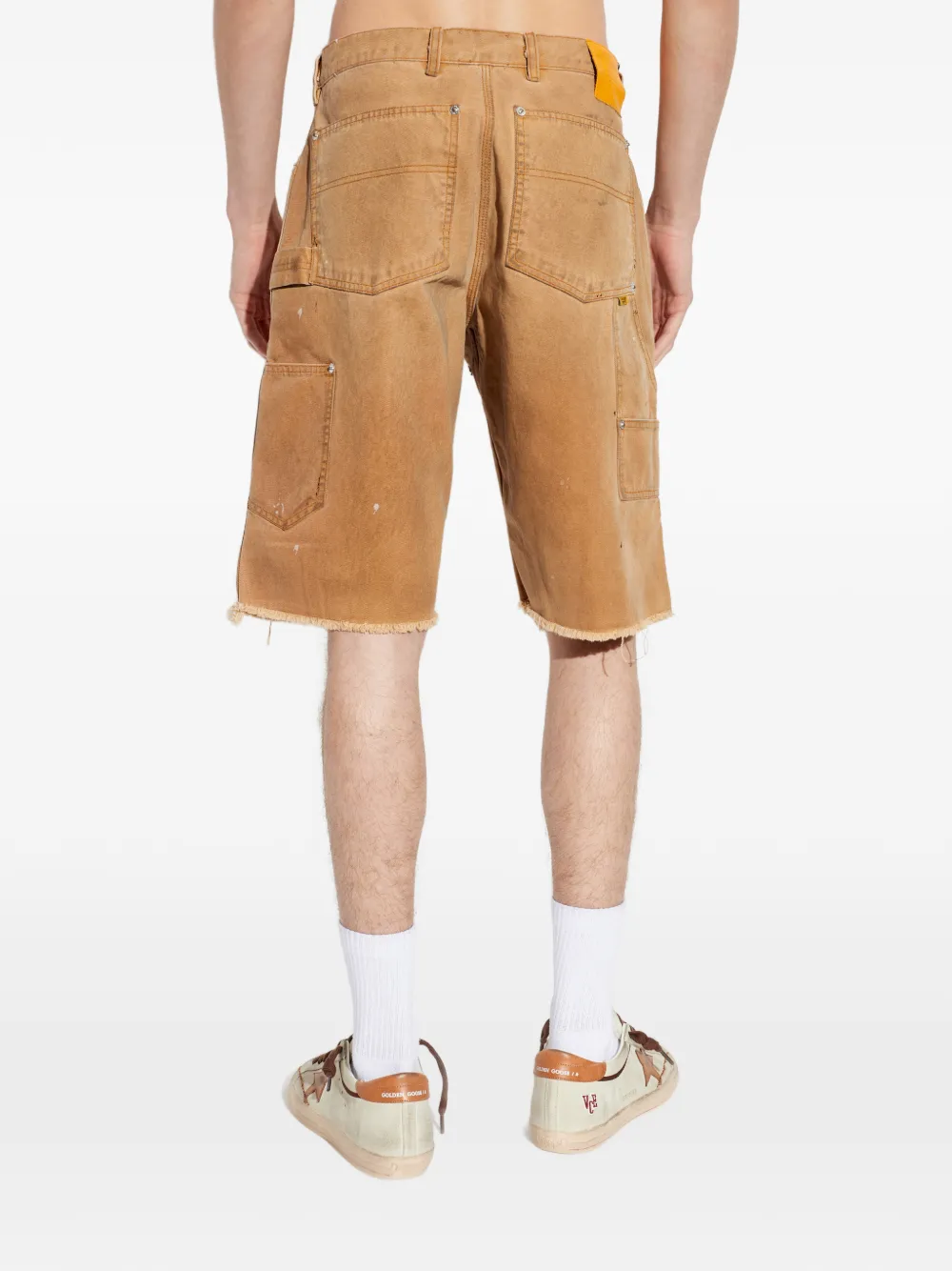 GALLERY DEPT. Branko shorts met verfspatten Bruin
