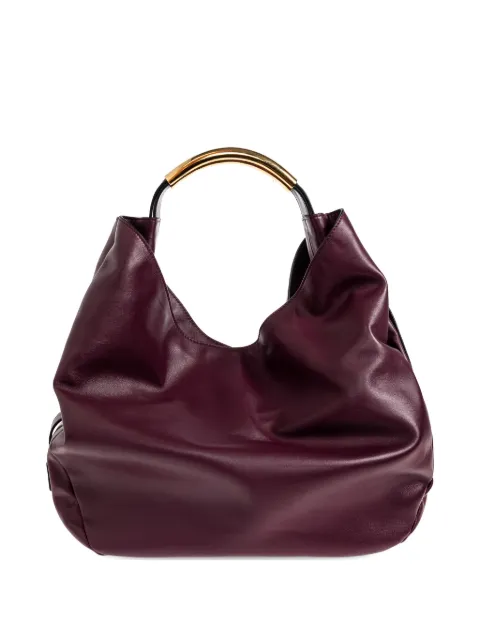 Moschino Handle Me logo-plaque tote bag