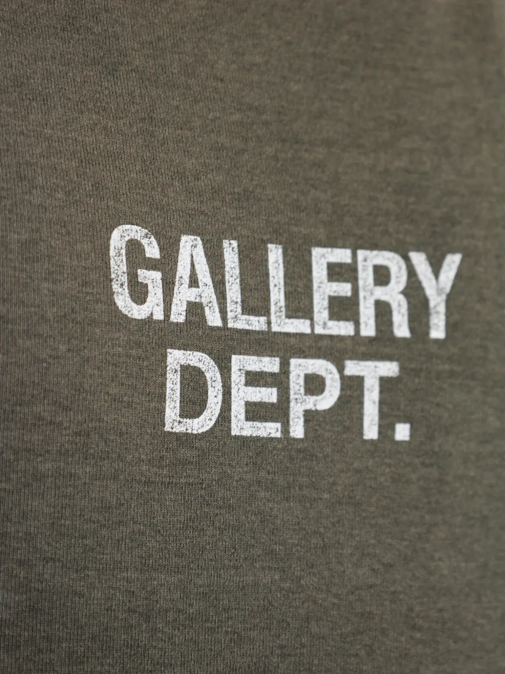 GALLERY DEPT. Gerafelde top met logo-print Grijs