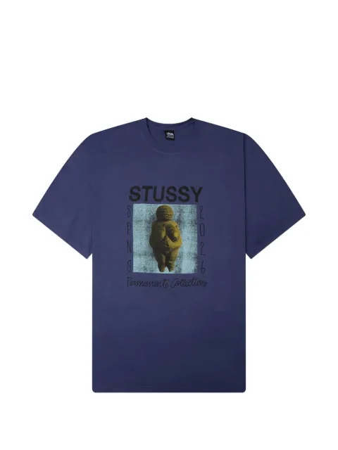 Stüssy 그래픽 프린트 코튼 티셔츠