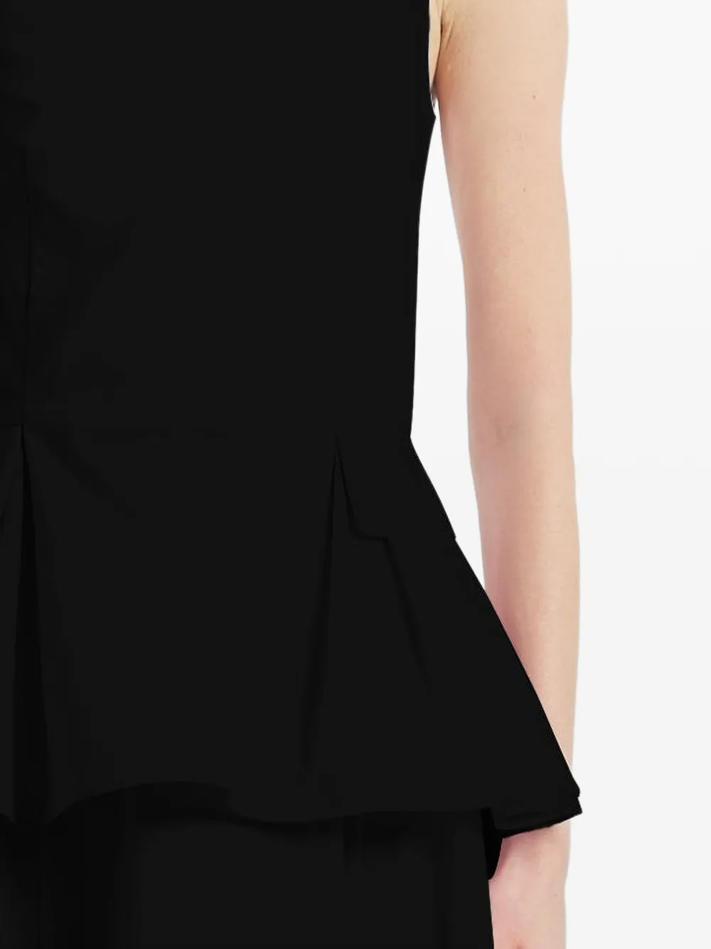 Adam Lippes Soleil peplum blouse Zwart