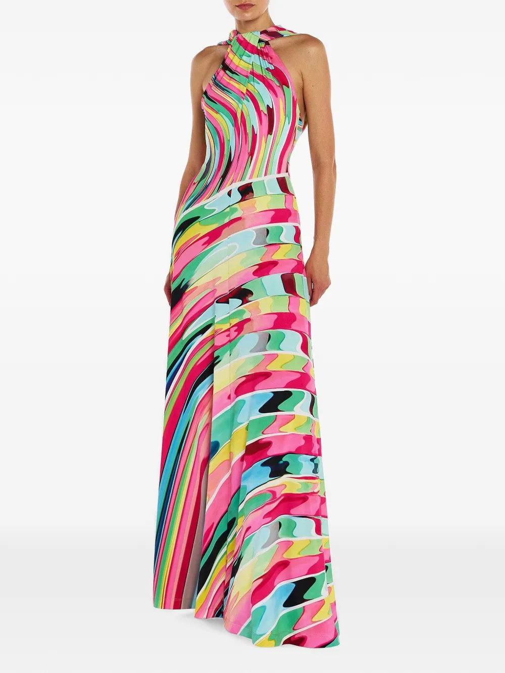 Mary Katrantzou Dionne Geometric-print Maxi Dress in Pink, view 2