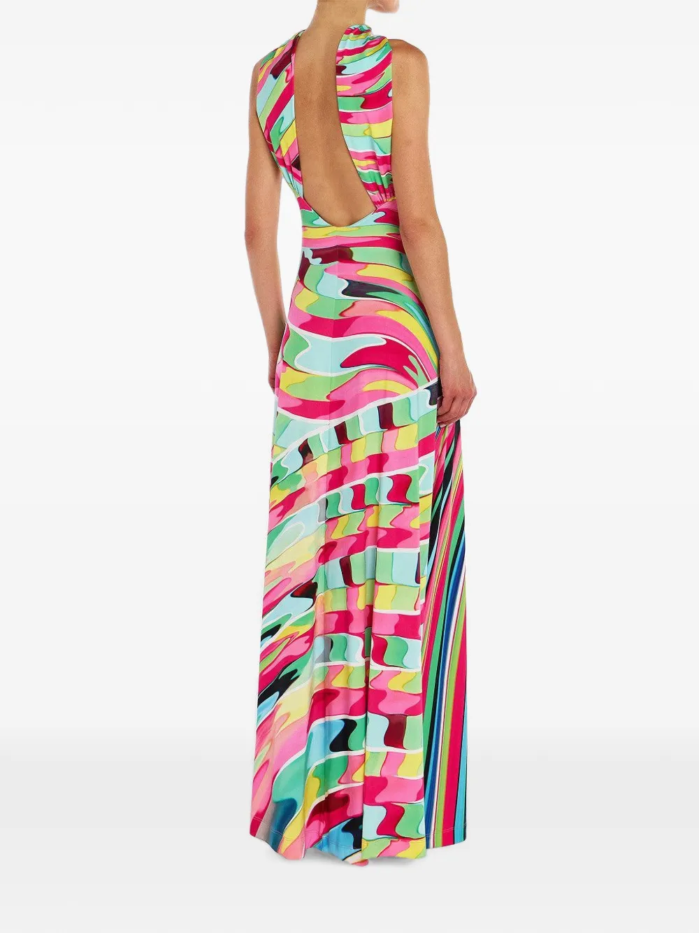 Mary Katrantzou Dionne Geometric-print Maxi Dress in Pink, view 3