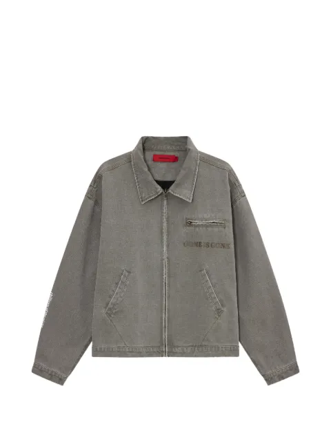 ACUPUNCTURE 1993 Punker graphic-print zip-up jacket