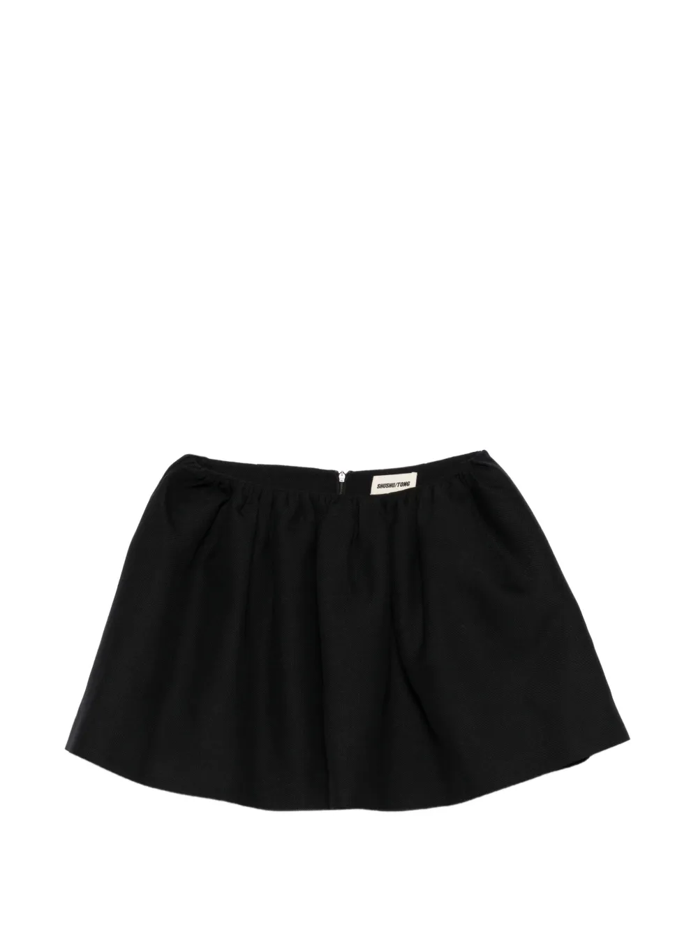 SHUSHU/TONG gathered A-line mini skirt - Blu