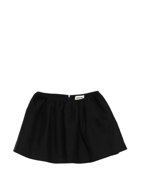 Shushu/Tong Gathered A-line Mini Skirt in Blue