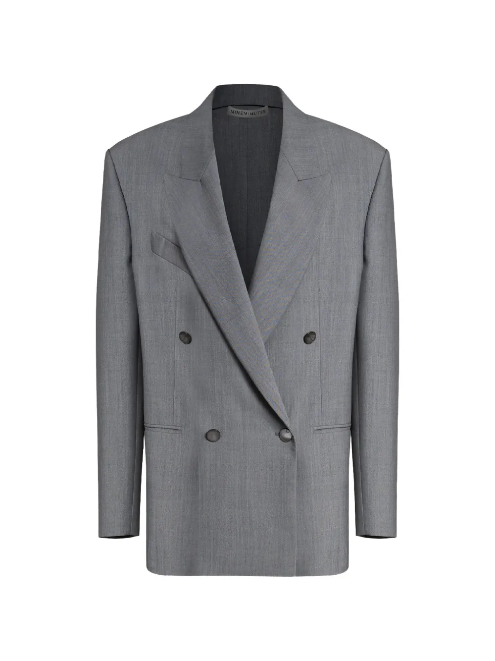 Nineminutes The Woman Submarine double-breasted peaked-lapel blazer - Grigio