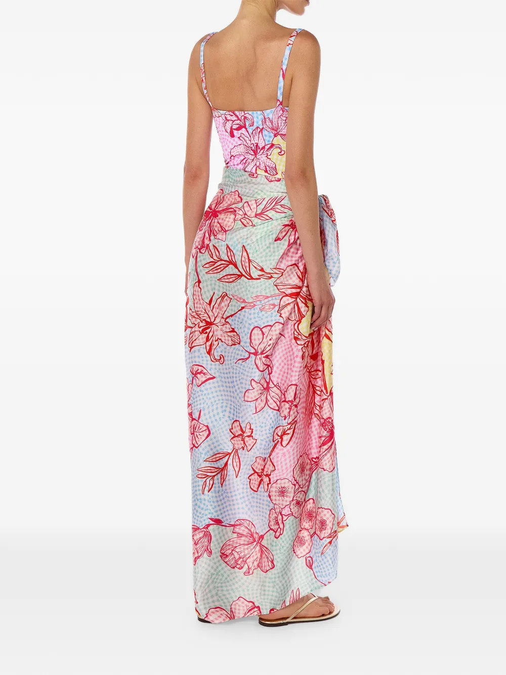 Mary Katrantzou Elba Pareo in Pink, view 4