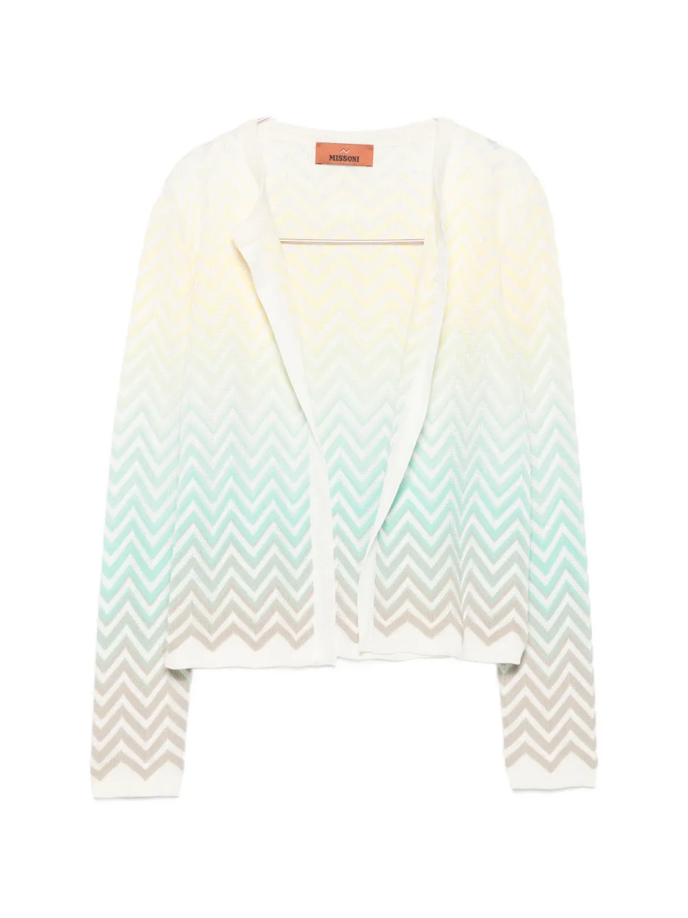 Missoni zigzag-pattern cardigan - Nude