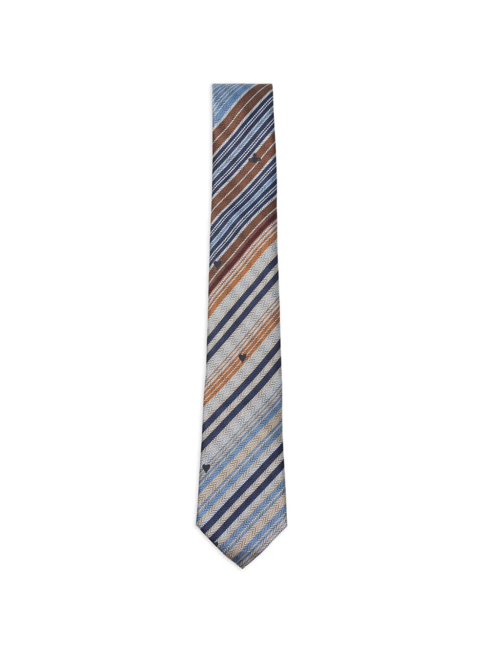 Vivienne Westwood herringbone-stripe tie - Blu