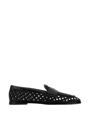 JW Anderson レザーローファー | ブラック | FARFETCH JP