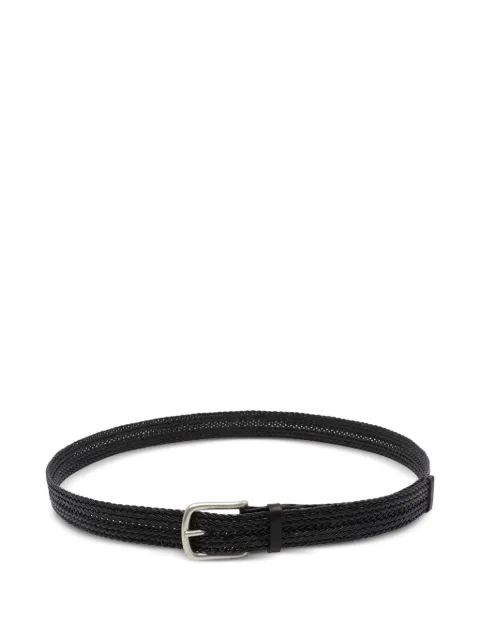 Orciani Plug braided leather belt