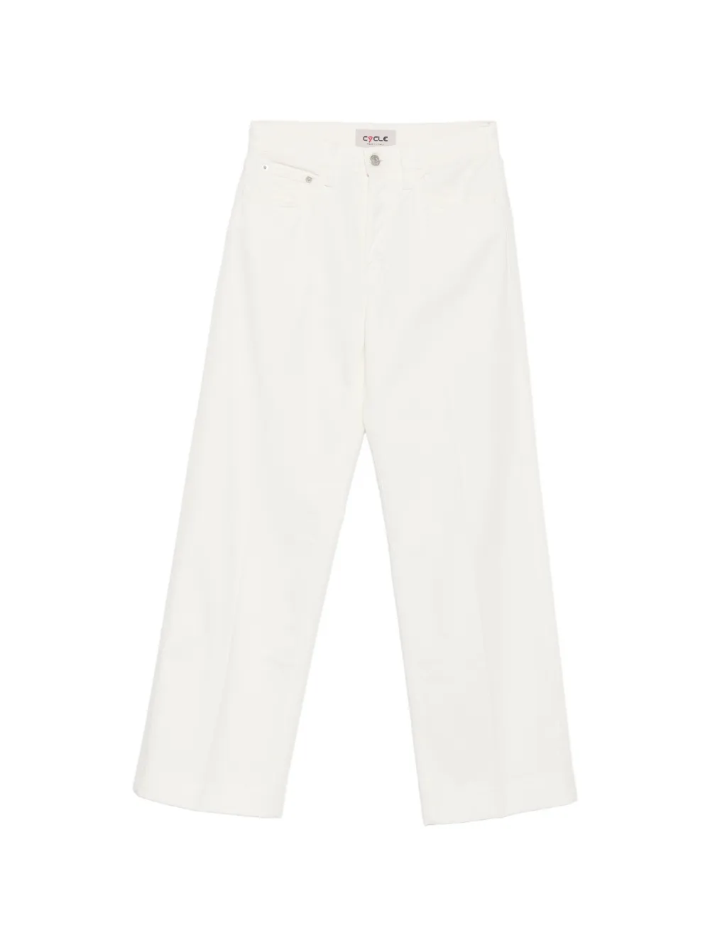 Cycle five-pocket wide-leg trousers - Bianco