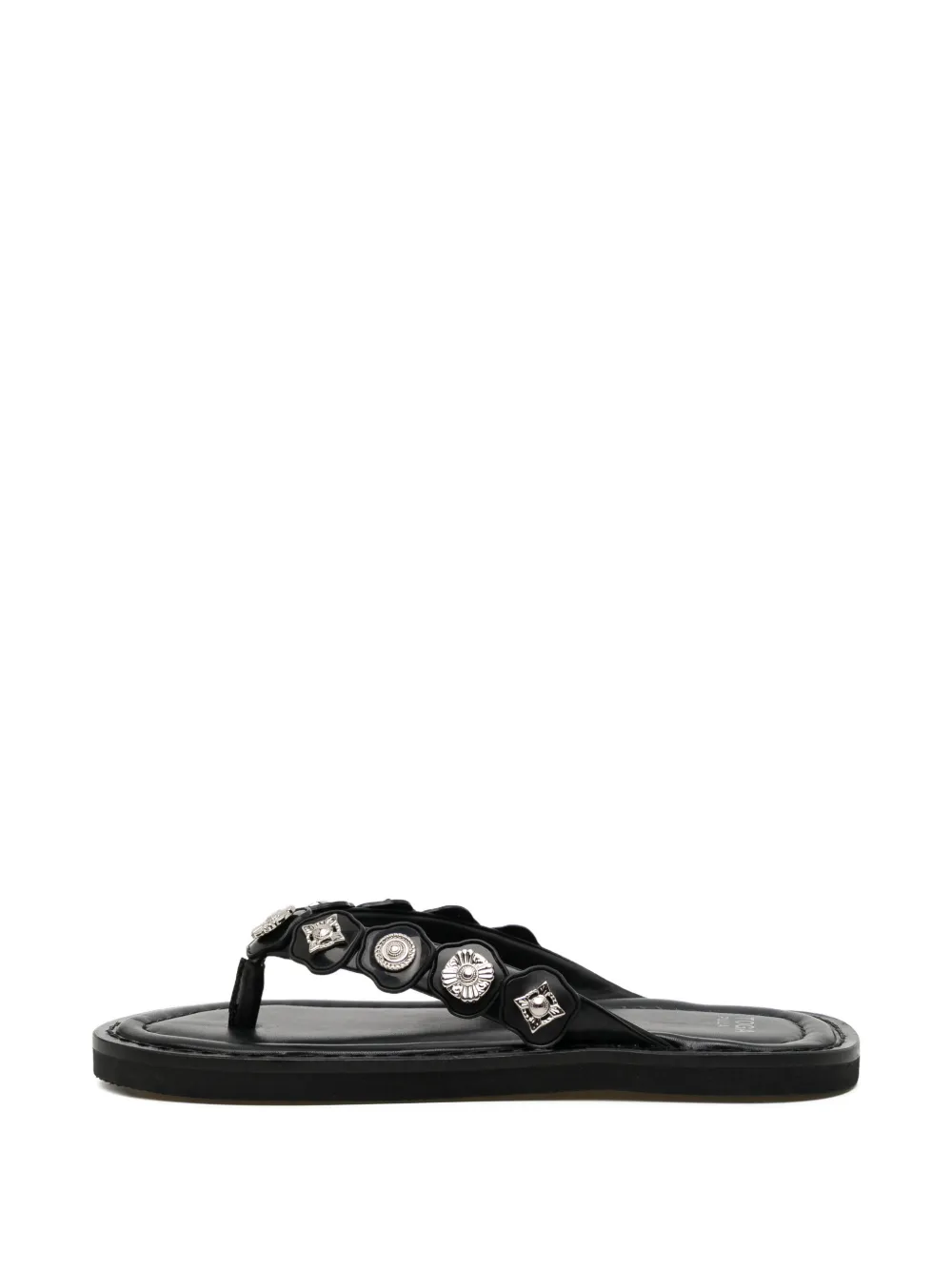 Toga Pulla Leren sandalen Zwart