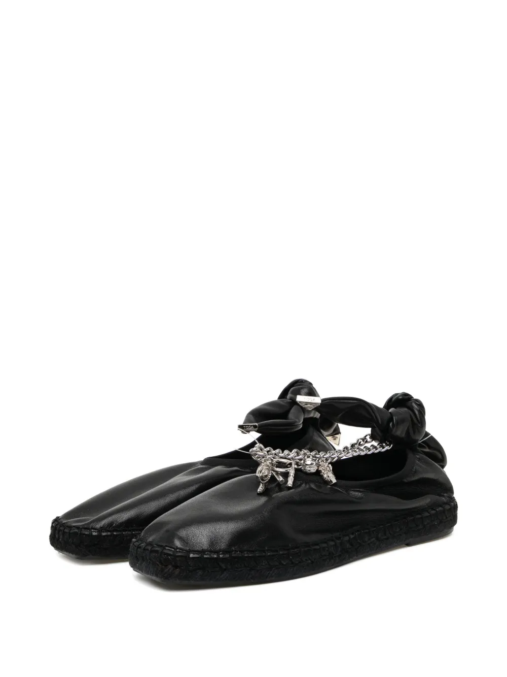 Toga Pulla Ballerina's met kettingdetail Zwart