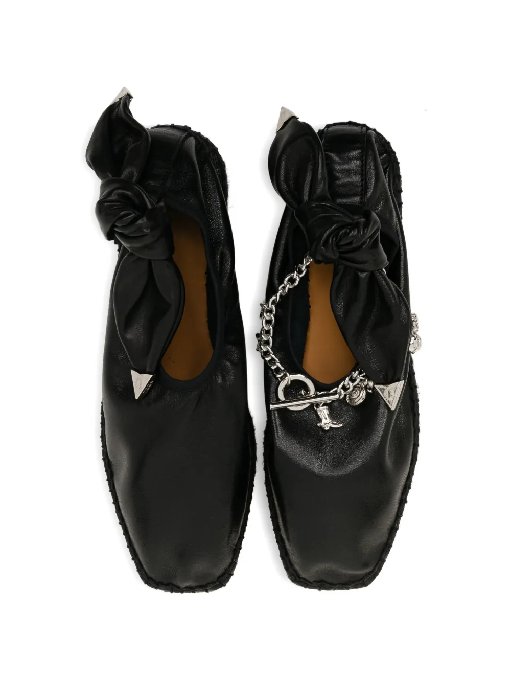 Toga Pulla Ballerina's met kettingdetail Zwart