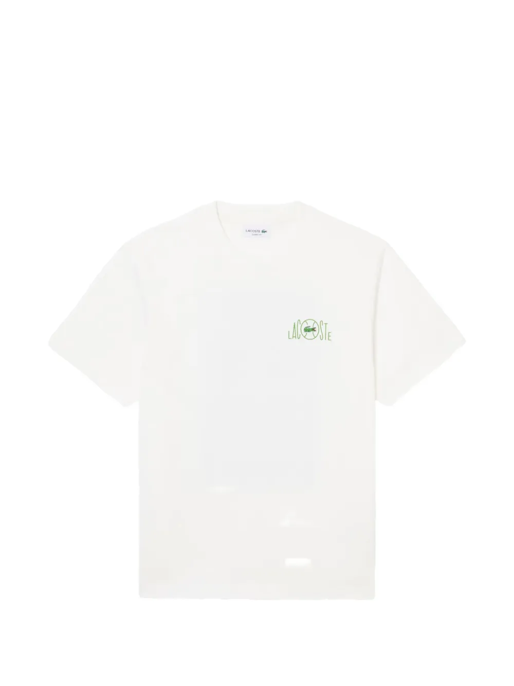 Lacoste graphic-print T-shirt - Bianco