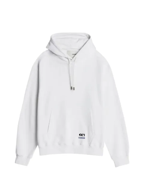 CIARAN geometric-print cotton hoodie