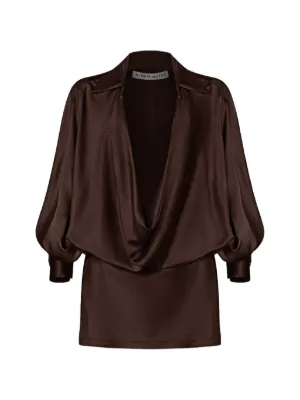 Nineminutes The Mona Draped Mini Dress | Neutrals | FARFETCH KW