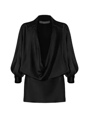 Nineminutes The Macha Draped Mini Dress | Black | FARFETCH KW Nineminutes The Macha Draped Mini Dress | Black | FARFETCH KW