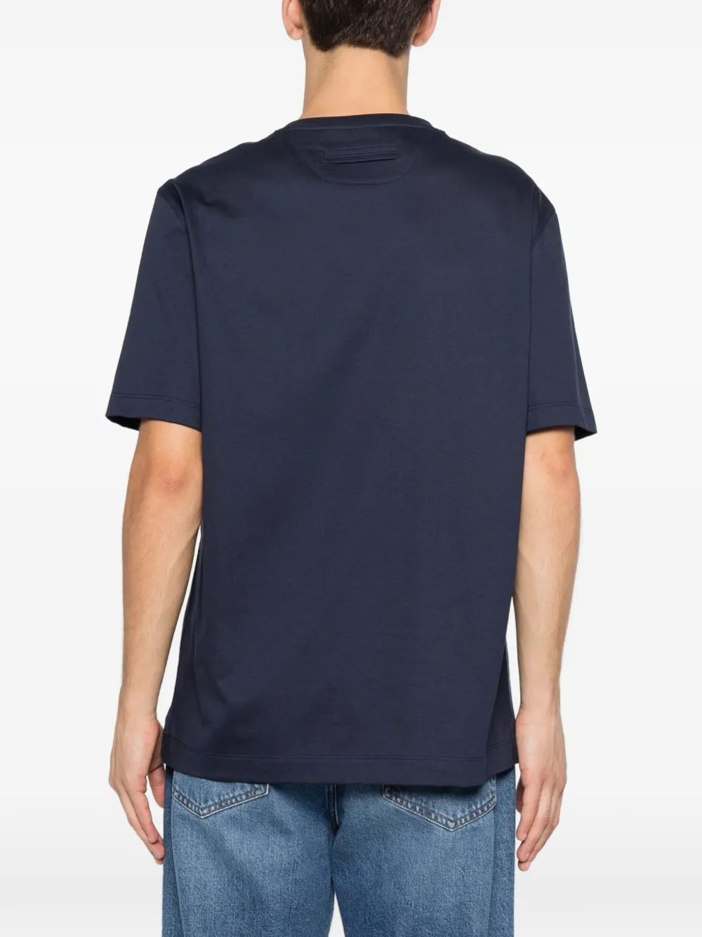 Zegna T-shirt met ronde hals Blauw