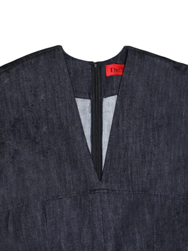 【新品未開封】Vネック SWEAT ジャンプスーツ THELATEST Drew Vネック ワイド ジャンプスーツ | ブルー | FARFETCH JP