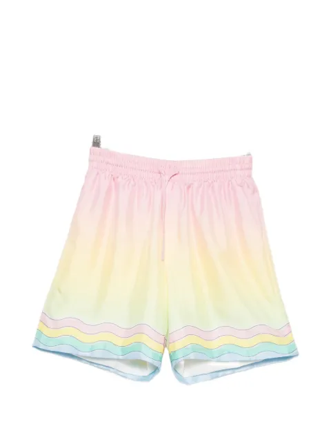 Casablanca gradient wavy-print shorts