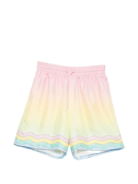 Casablanca gradient wavy-print shorts