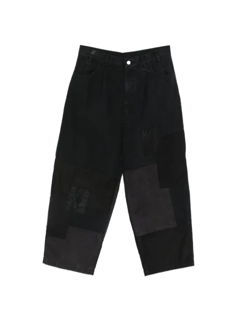 Comme des Garçons Homme patchwork pleated trousers