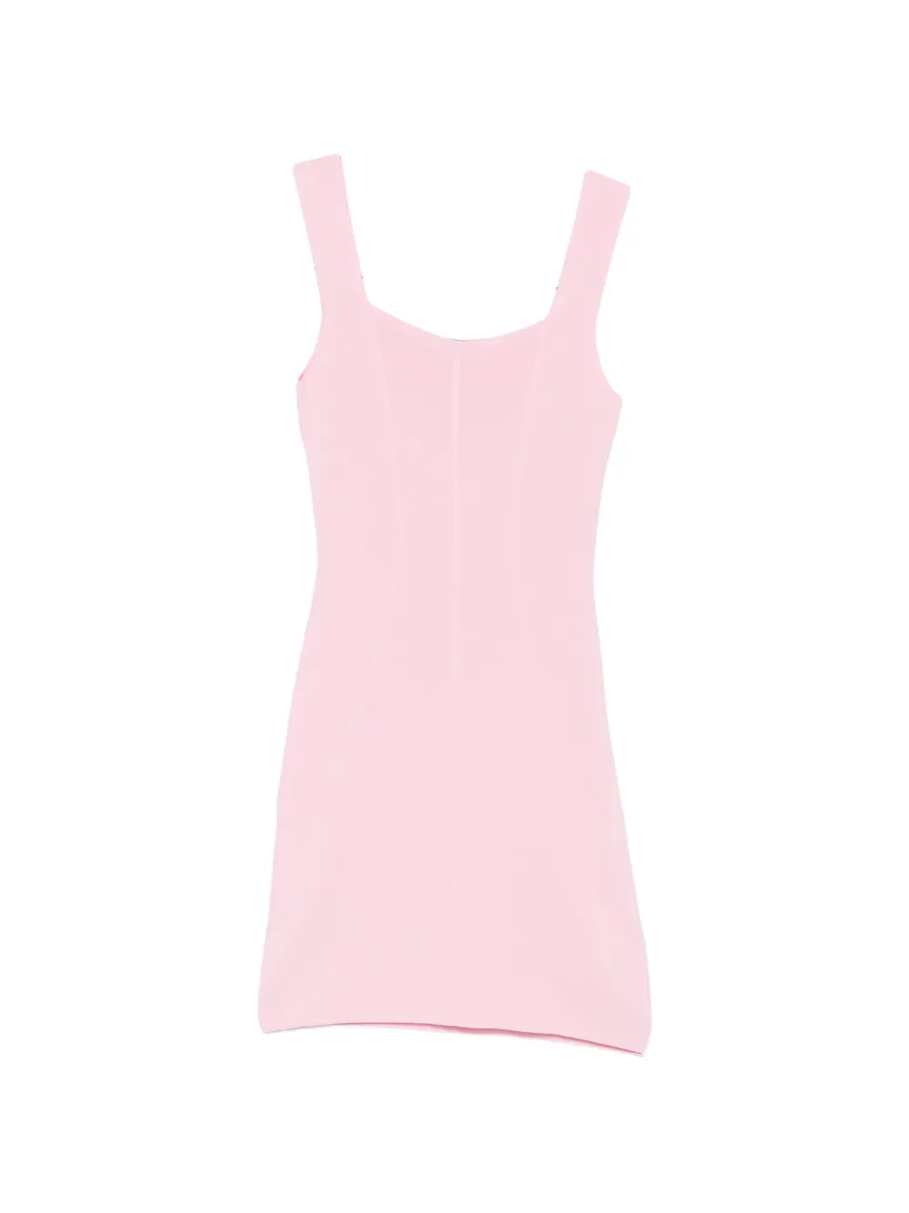Akep Panelled Ribbed-knit Mini Dress In Pink