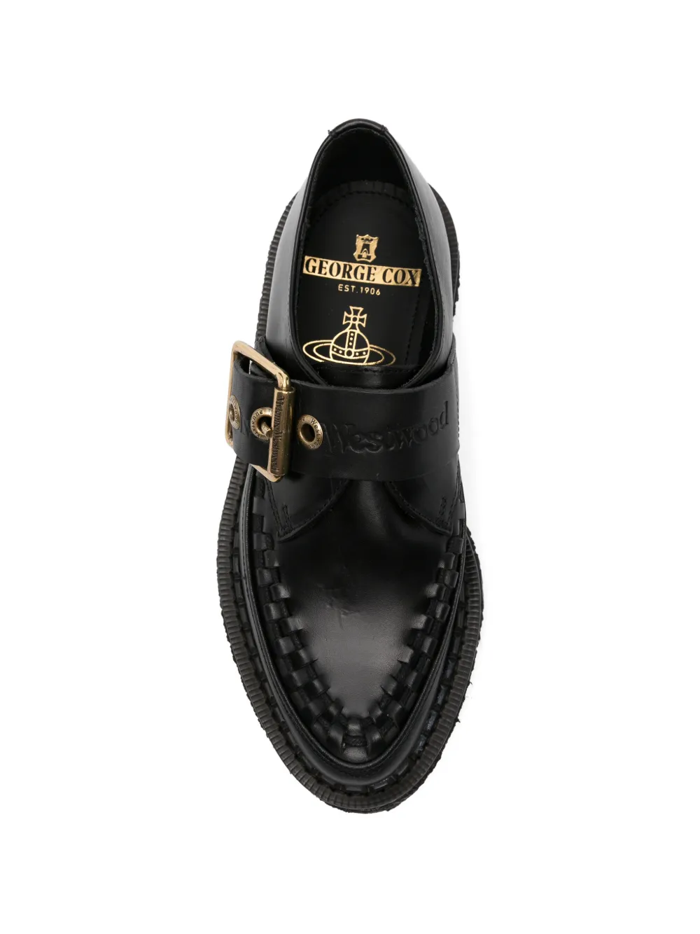 Vivienne Westwood x George Cox pointed-toe creeper shoes Zwart