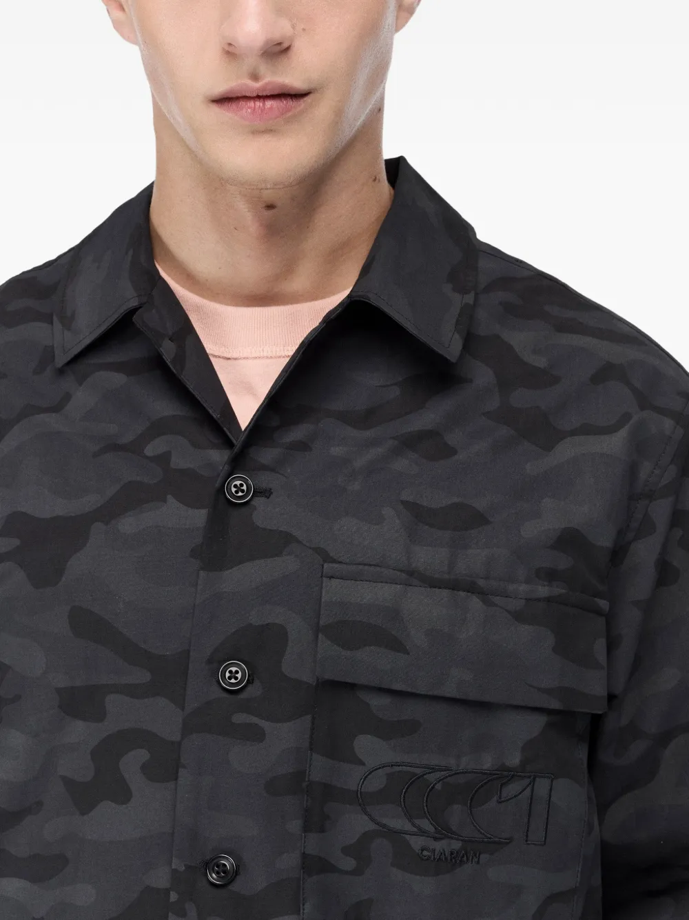CIARAN CC1 Street Camo shirtjack Zwart
