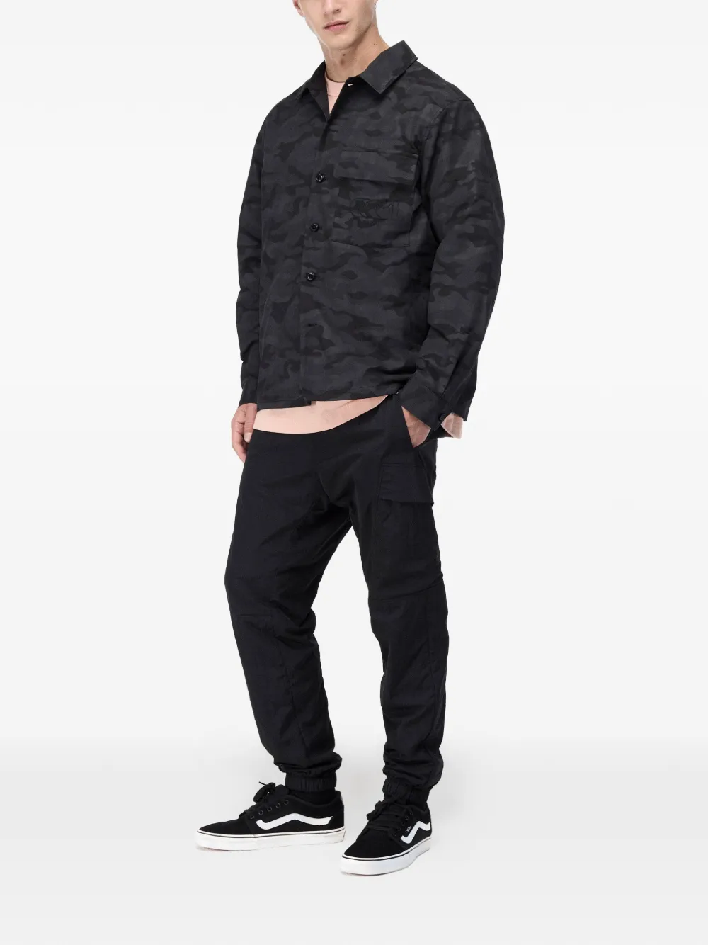 CIARAN CC1 Street Camo shirtjack Zwart