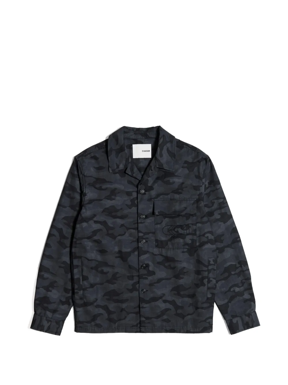CIARAN CC1 Street Camo overshirt - Black