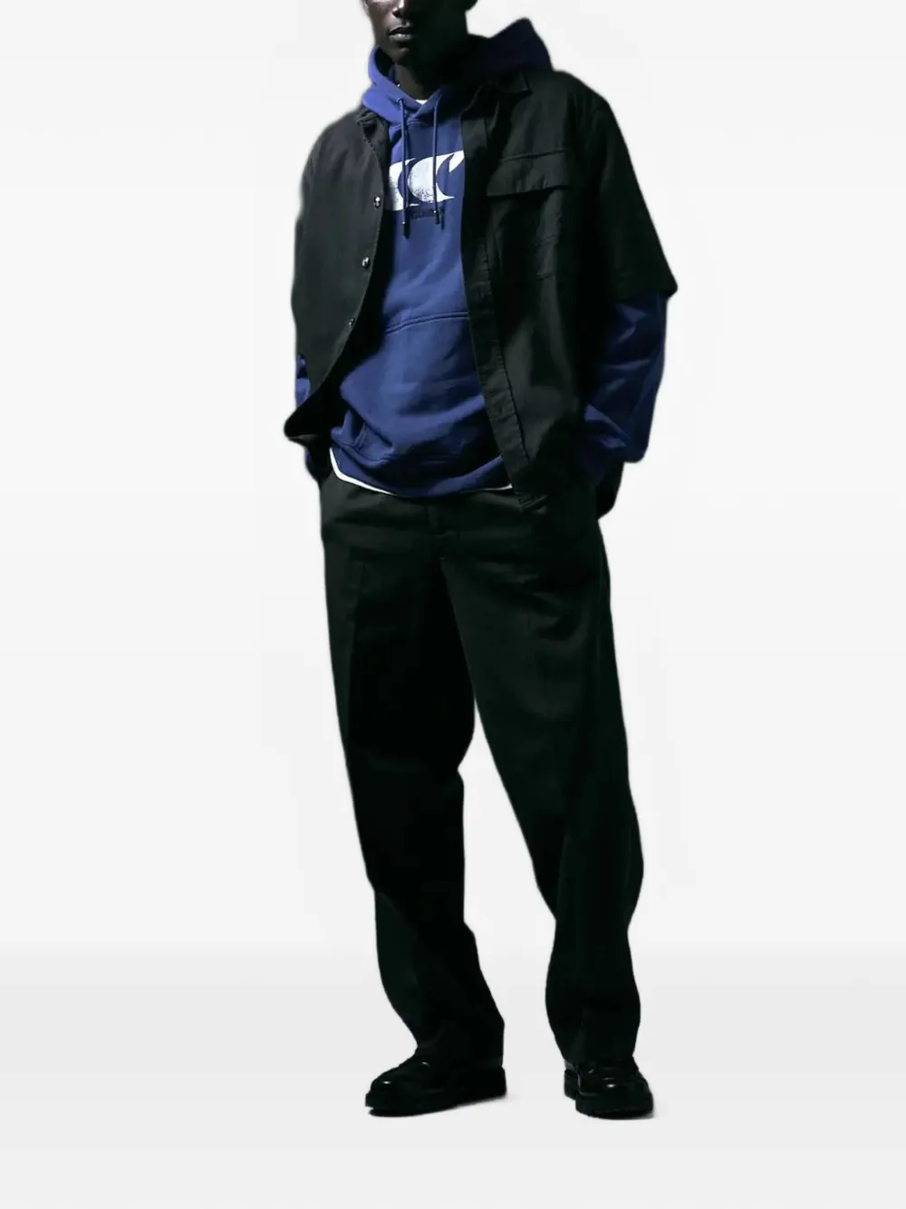 CIARAN CC1 baggy chino broek Zwart
