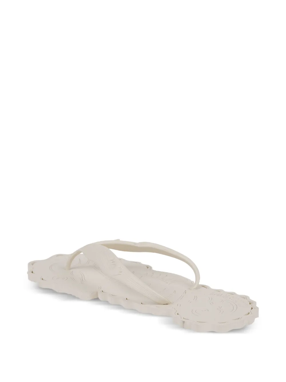 ZIMMERMANN Teenslippers met gewelfde rand Beige