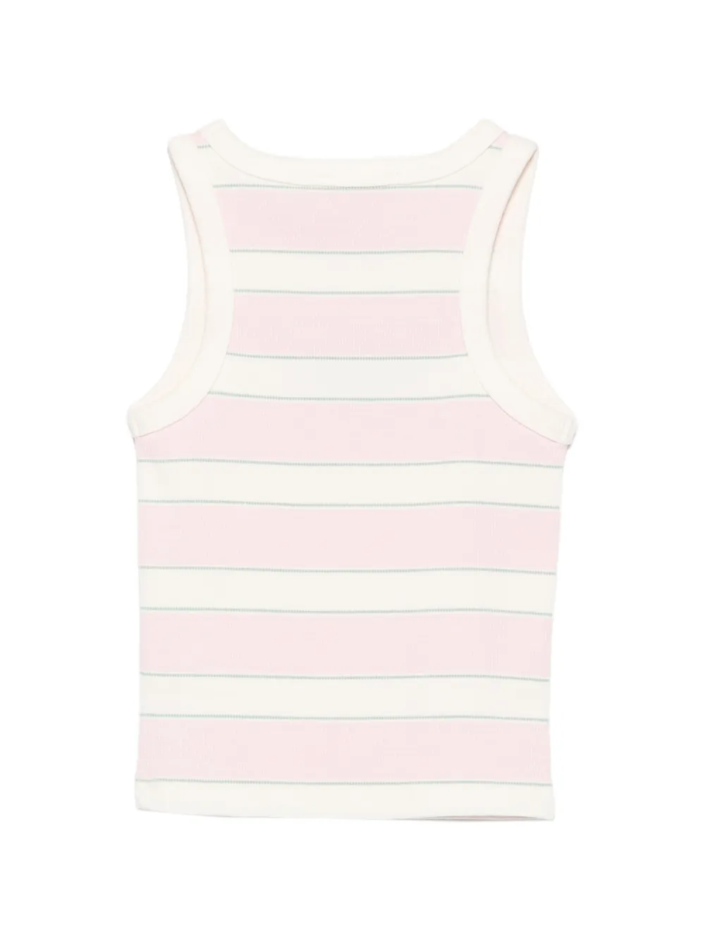 MC2 Saint Barth Kids Blue JR logoprint gestreepte tanktop Roze