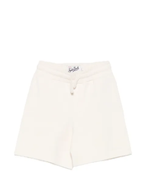 MC2 Saint Barth Kids Brayden Jr drawstring-waist logo-patch shorts