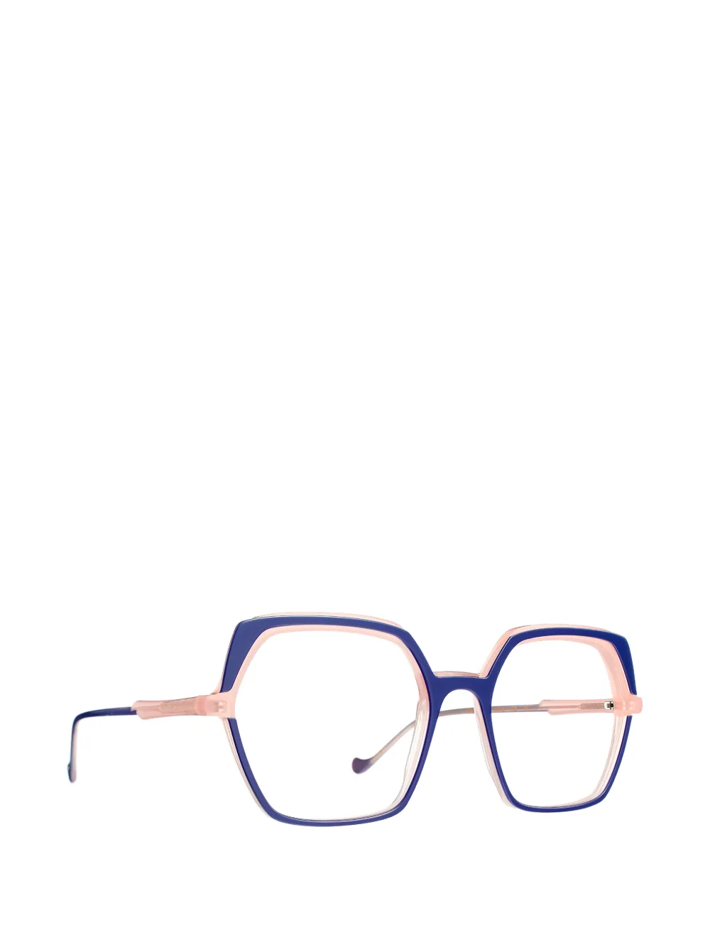 Caroline Abram Ninon geometric-frame glasses - Blu