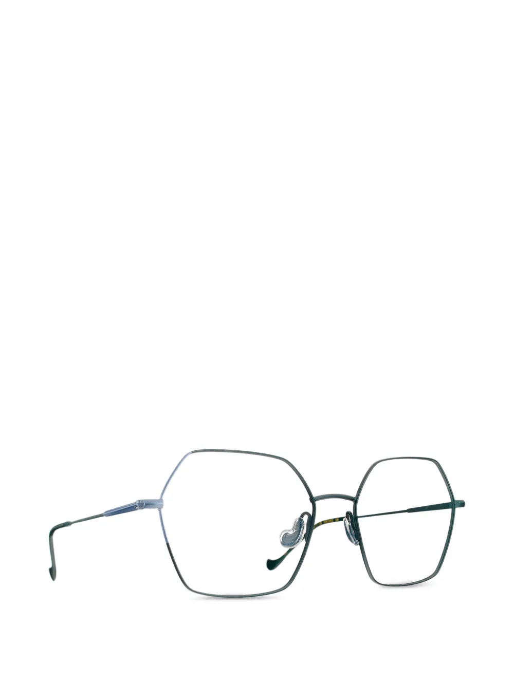 Caroline Abram Veronese geometric-frame glasses - Verde