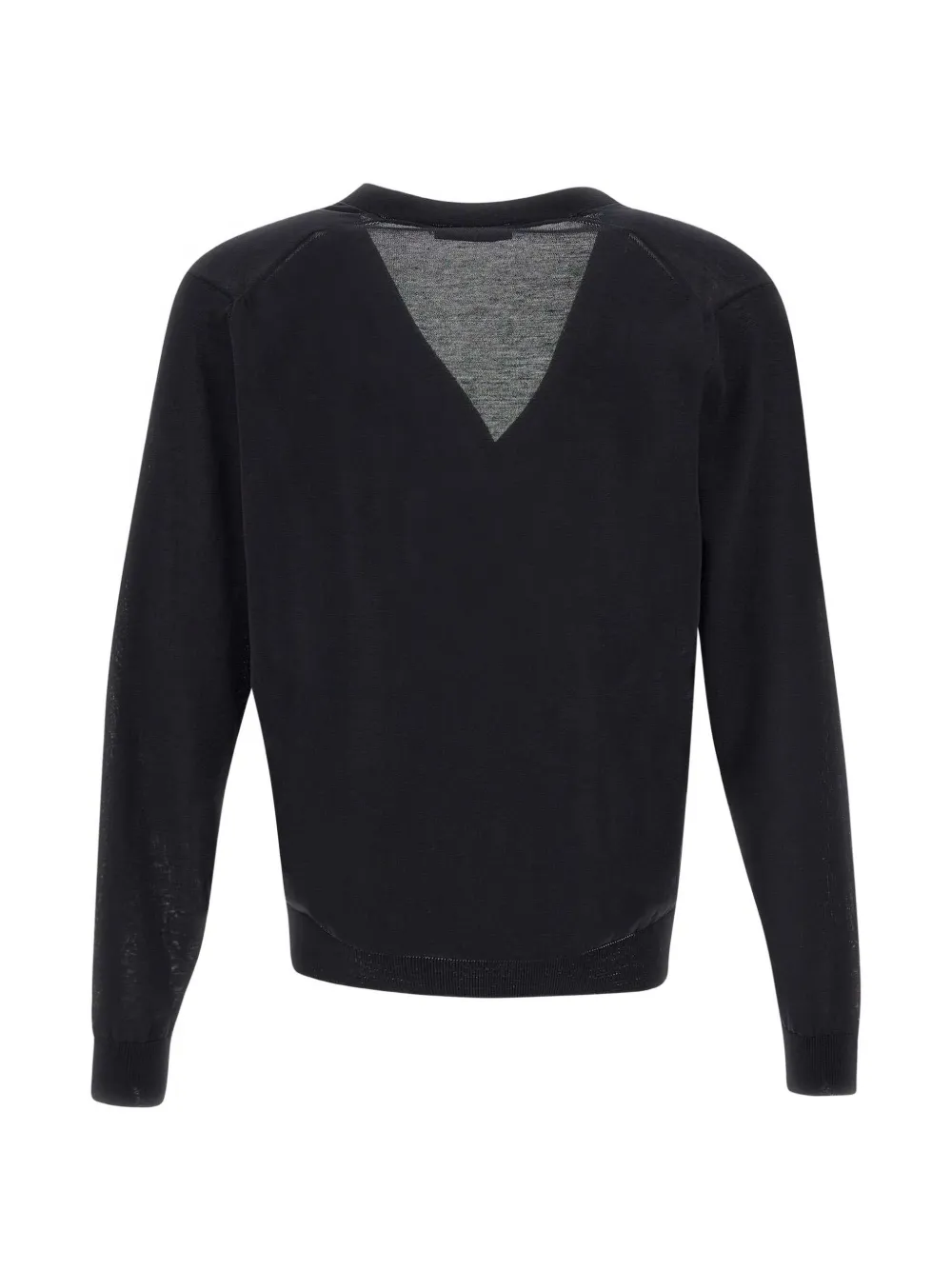 Filippo De Laurentiis Button-up vest met V-hals Zwart