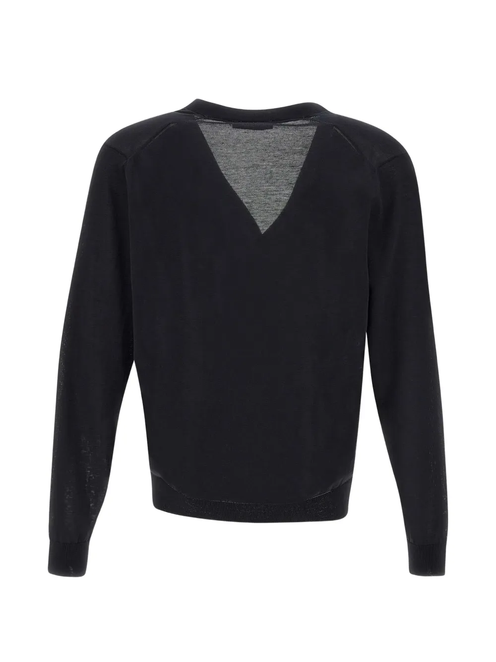 Filippo De Laurentiis Button-up vest met V-hals Zwart