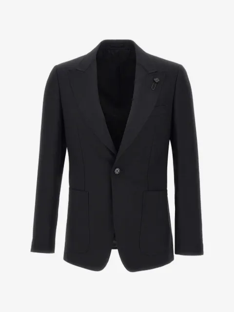 Lardini blazer en laine à revers pointus