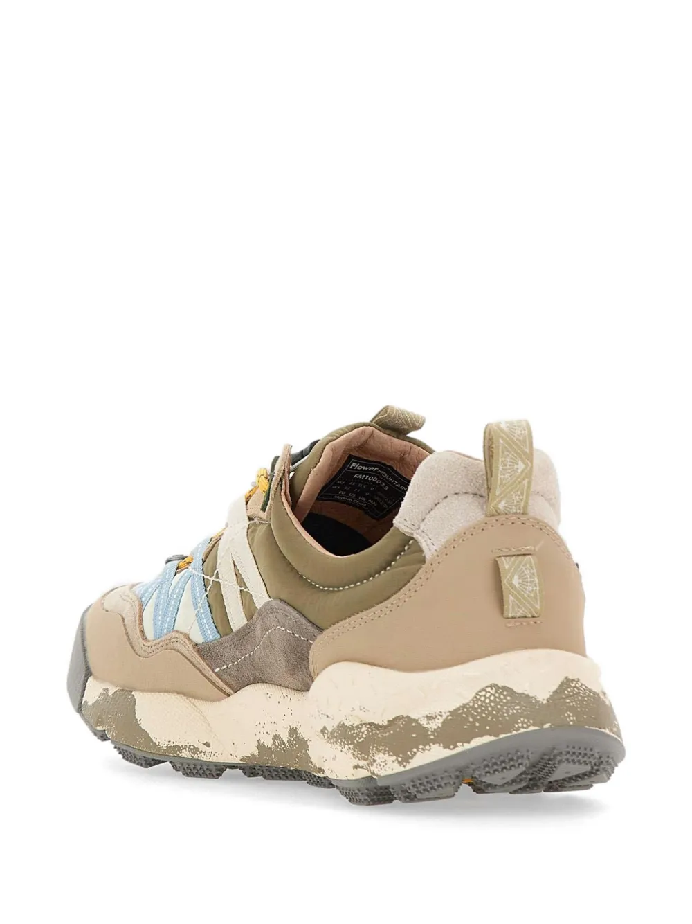 FLOWER MOUNTAIN Iwano panelled sneakers Beige