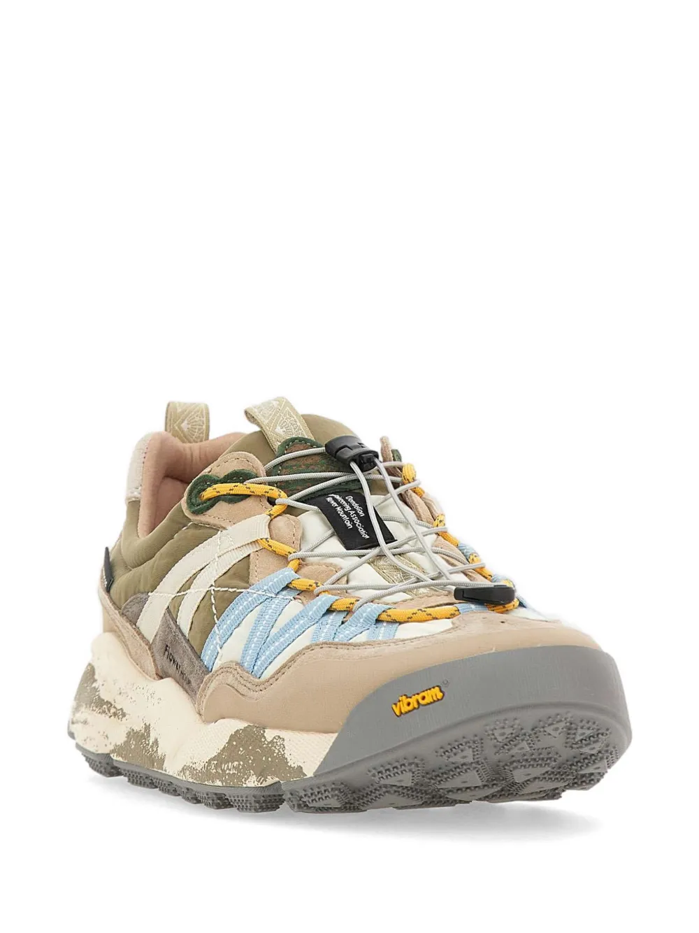 FLOWER MOUNTAIN Iwano panelled sneakers Beige
