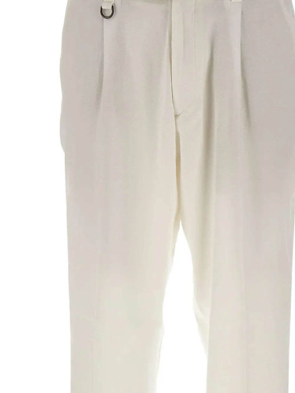 Paolo Pecora Duomo geplooide broek Beige